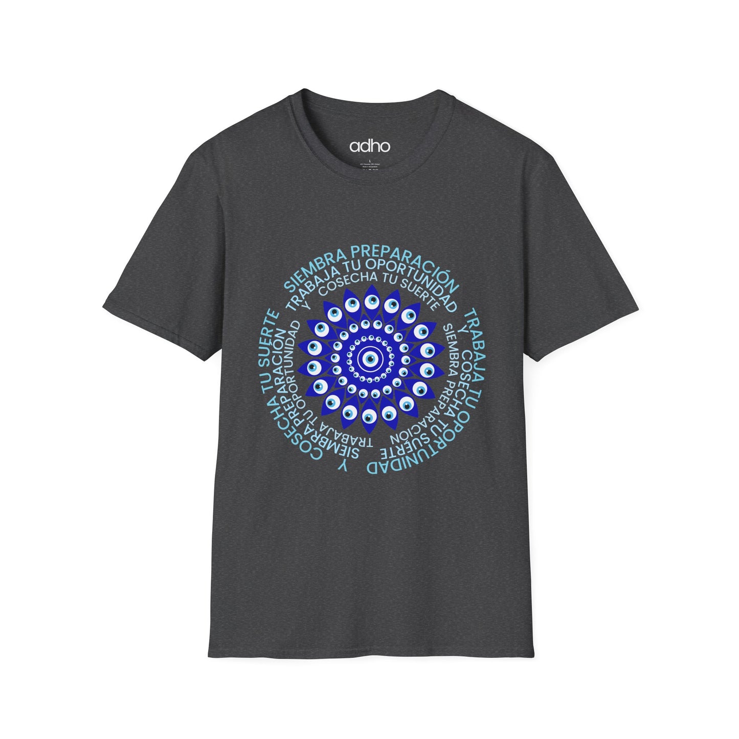 Holistic Motivational Unisex T-Shirt with Original Evil Eye Design (turkish eye of luck)