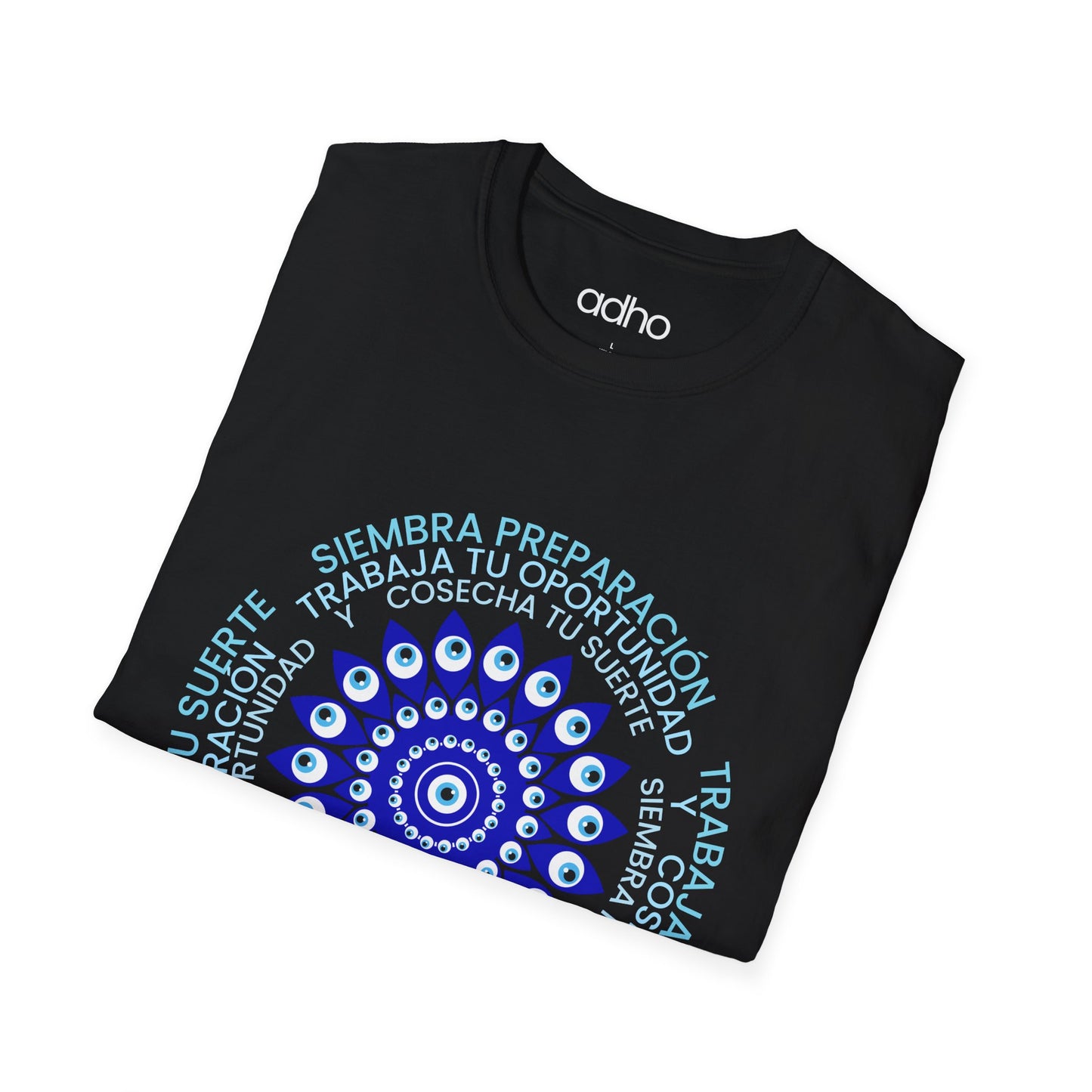 Holistic Motivational Unisex T-Shirt with Original Evil Eye Design (turkish eye of luck)