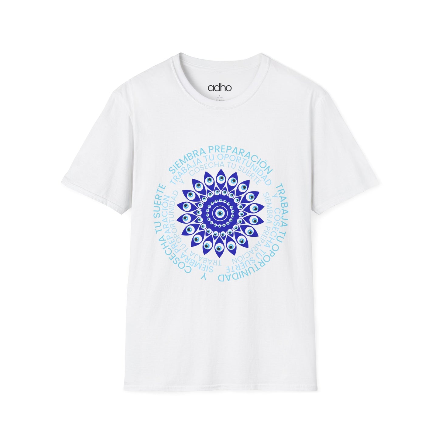 Holistic Motivational Unisex T-Shirt with Original Evil Eye Design (turkish eye of luck)