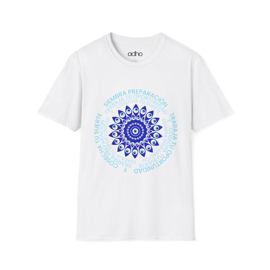 Holistic Motivational Unisex T-Shirt with Original Evil Eye Design (turkish eye of luck)