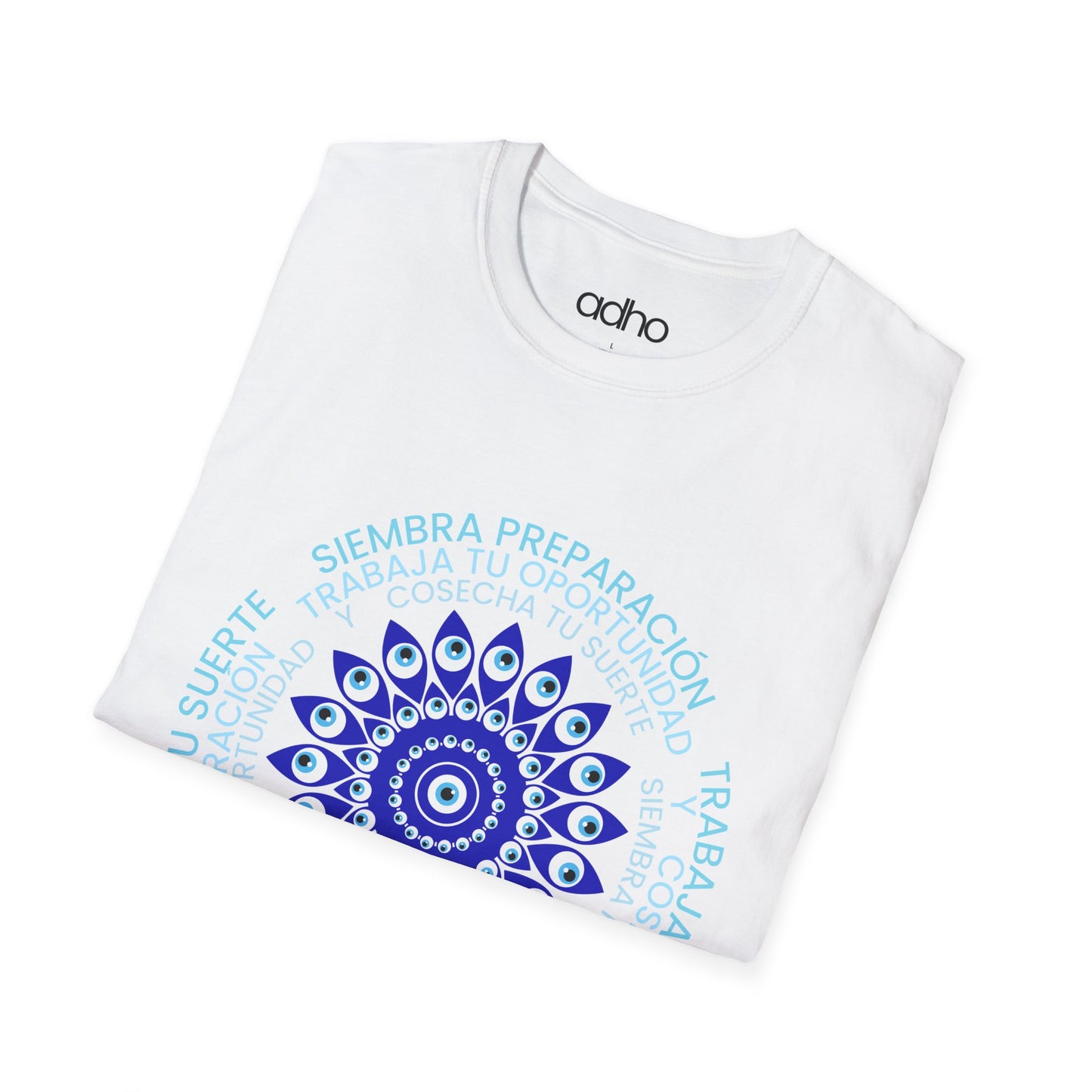 Holistic Motivational Unisex T-Shirt with Original Evil Eye Design (turkish eye of luck)